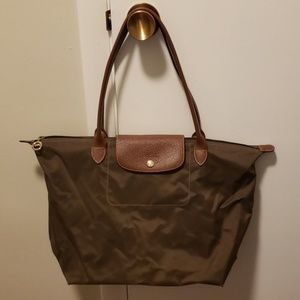 Olive Green Longchamp Tote